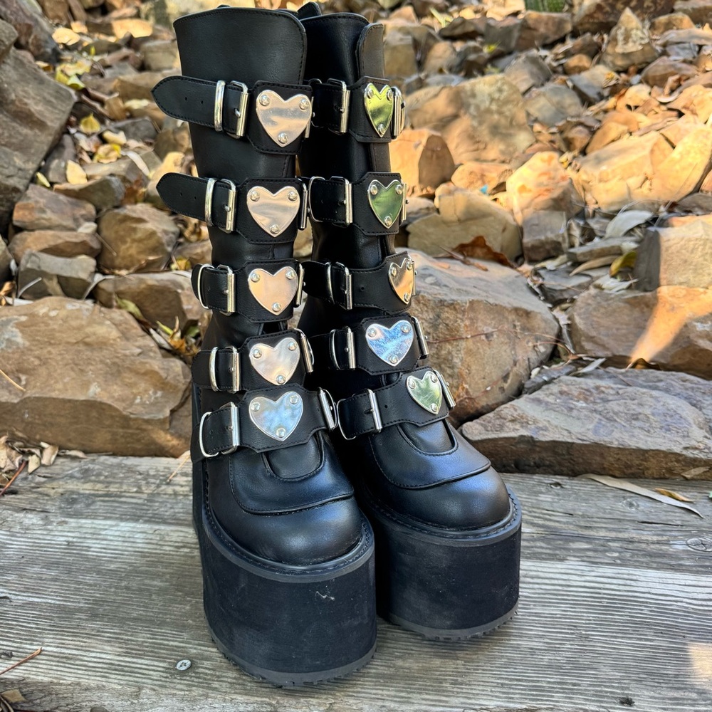 Demonia Lovesick Trinity Boots - Picture 6 of 11